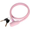 Imagen de Cable candado con llaves, color rosa (1 mt) C-121R